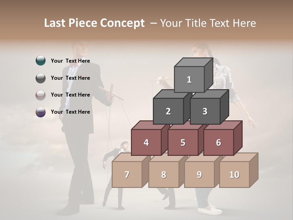 Doll Caucasian Shirt PowerPoint Template