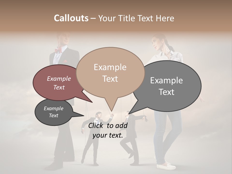 Doll Caucasian Shirt PowerPoint Template