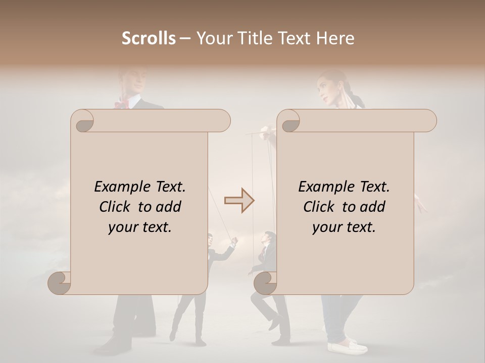 Doll Caucasian Shirt PowerPoint Template