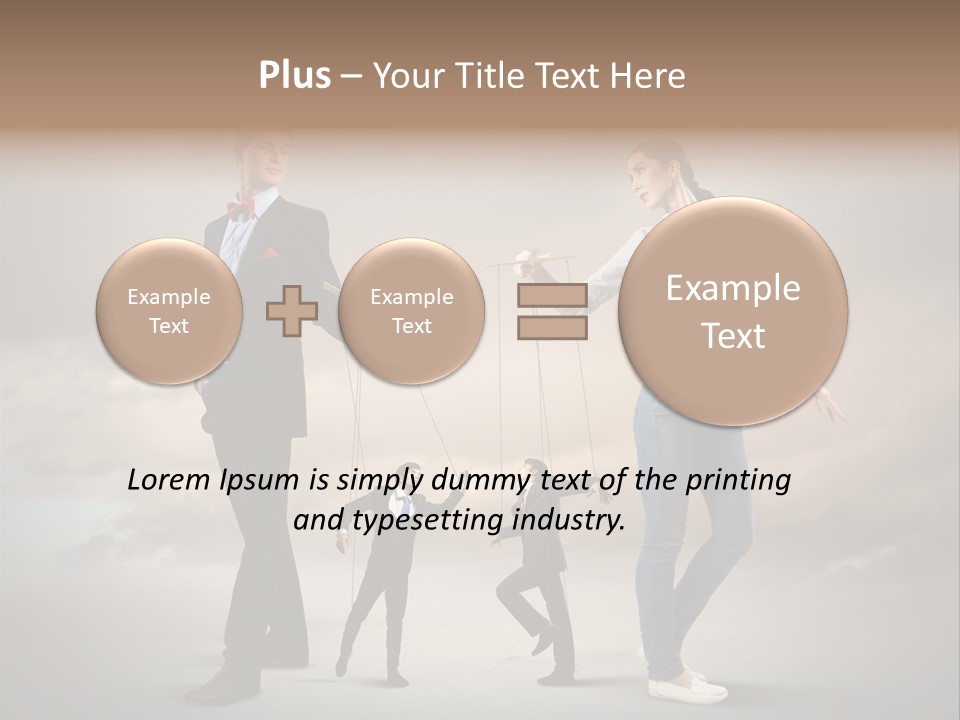 Doll Caucasian Shirt PowerPoint Template