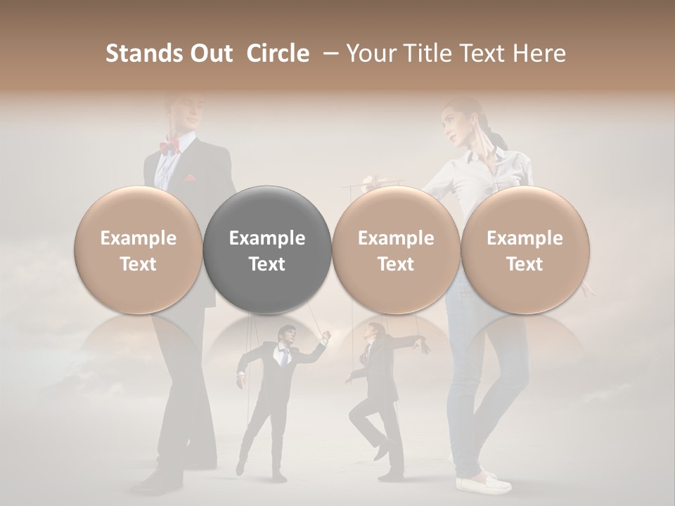 Doll Caucasian Shirt PowerPoint Template