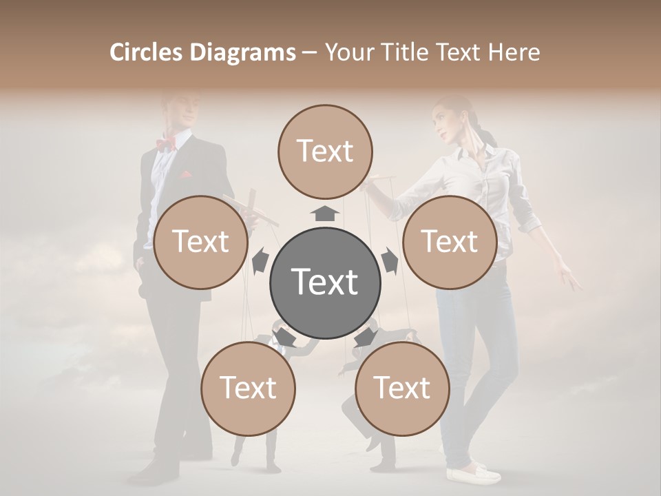 Doll Caucasian Shirt PowerPoint Template