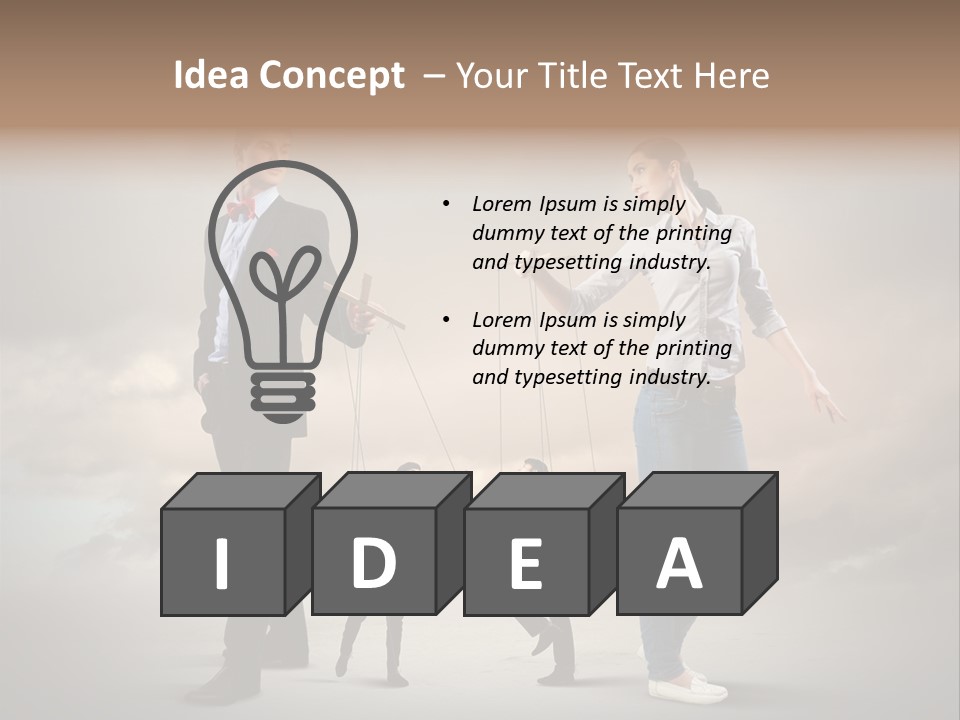 Doll Caucasian Shirt PowerPoint Template