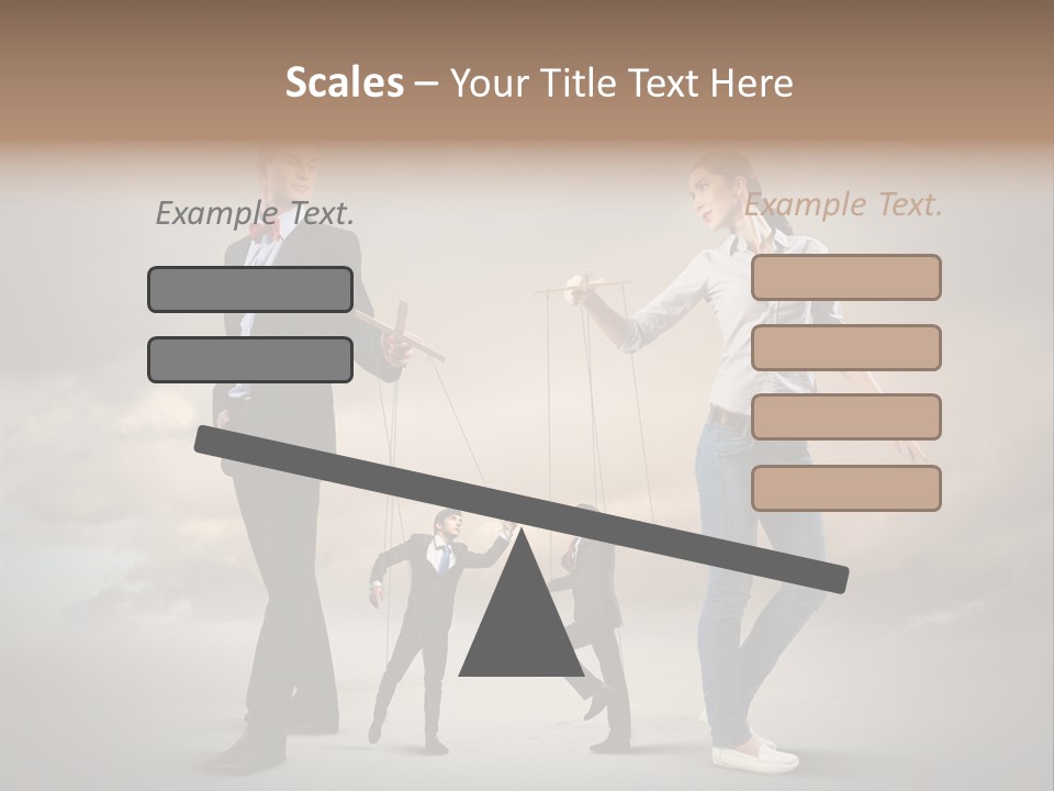 Doll Caucasian Shirt PowerPoint Template