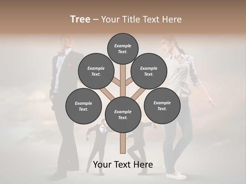 Doll Caucasian Shirt PowerPoint Template