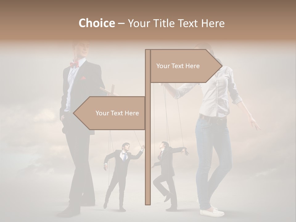 Doll Caucasian Shirt PowerPoint Template