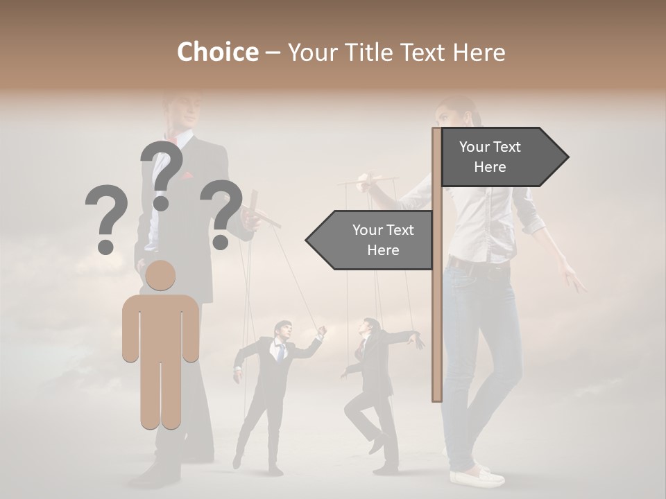 Doll Caucasian Shirt PowerPoint Template