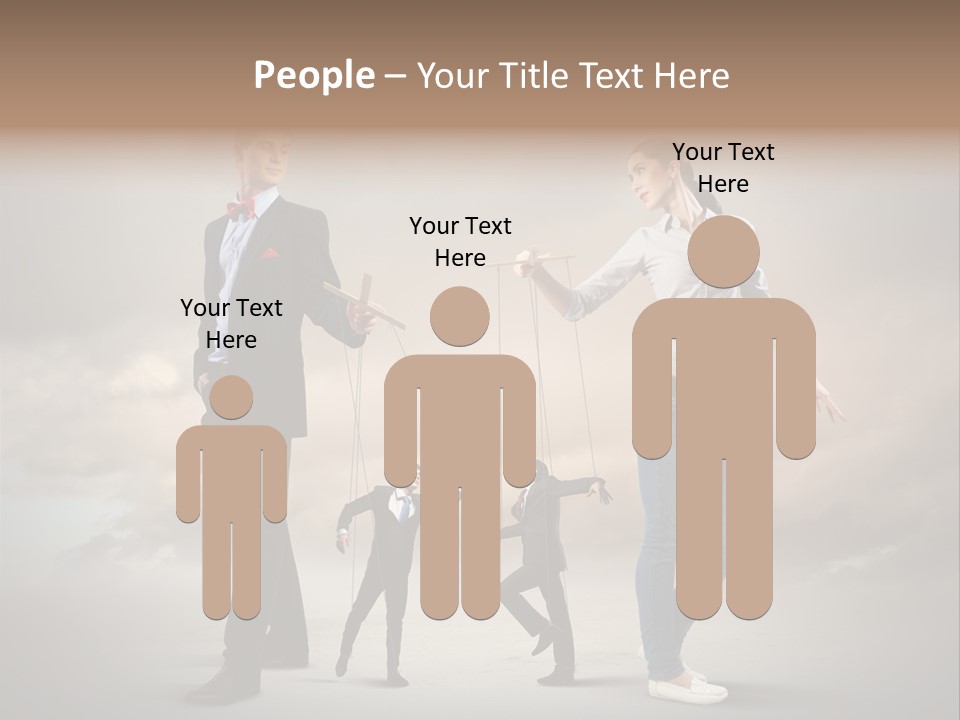 Doll Caucasian Shirt PowerPoint Template