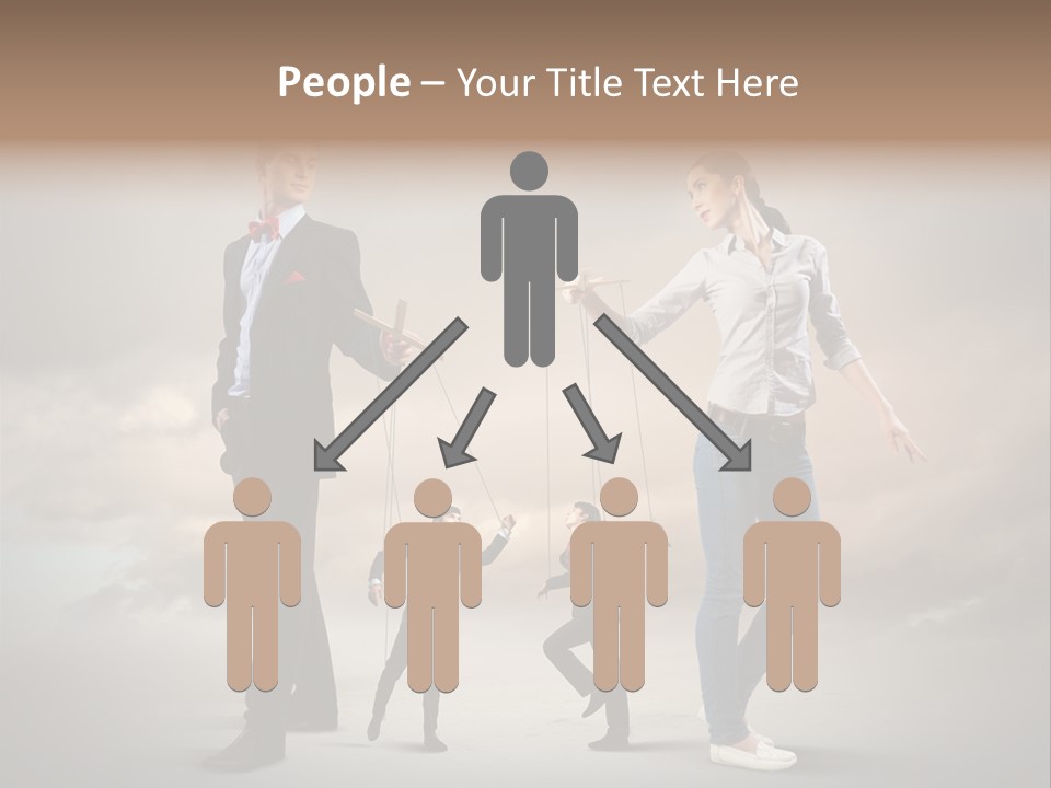 Doll Caucasian Shirt PowerPoint Template