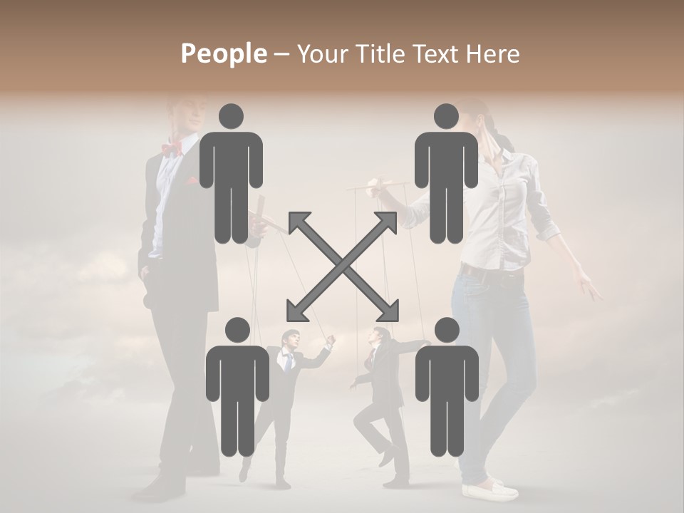 Doll Caucasian Shirt PowerPoint Template