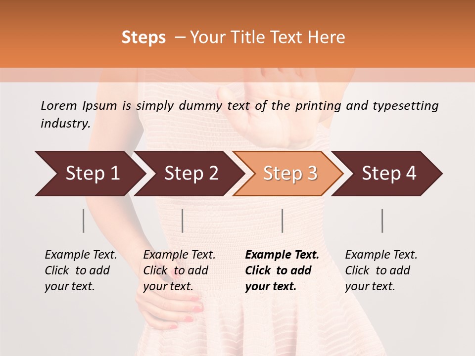Stop Human Smile PowerPoint Template