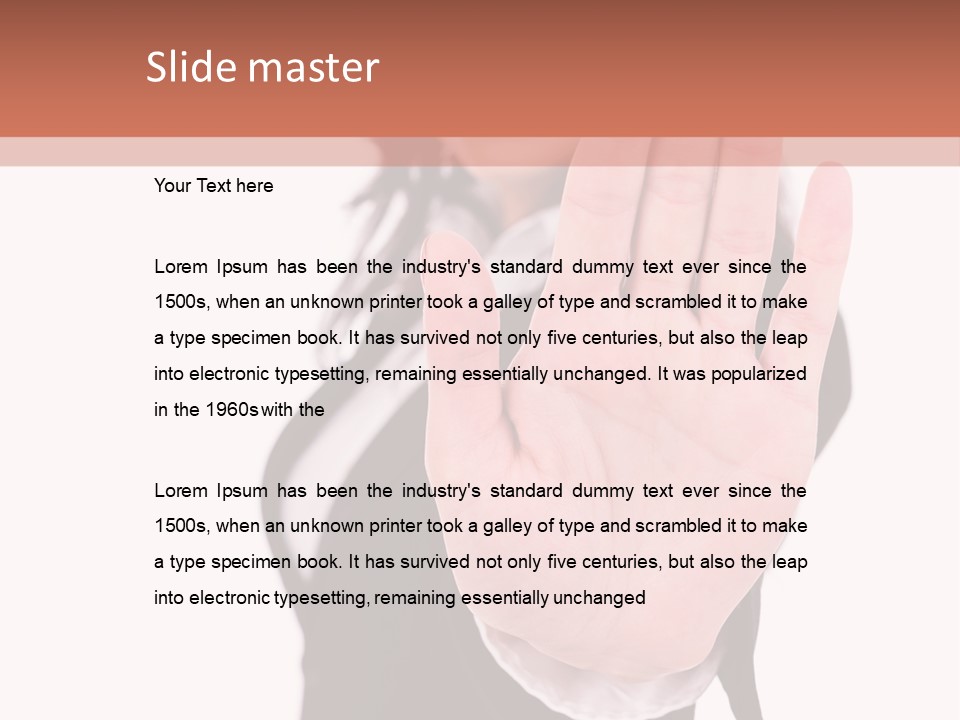 Stopping Attractive Formal PowerPoint Template