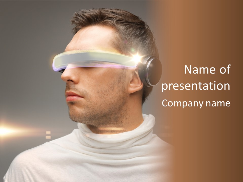 Glass Menu Spectacle PowerPoint Template