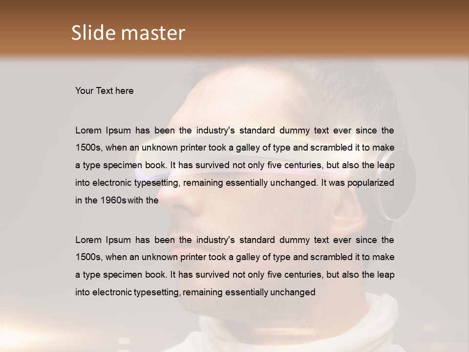Glass Menu Spectacle PowerPoint Template