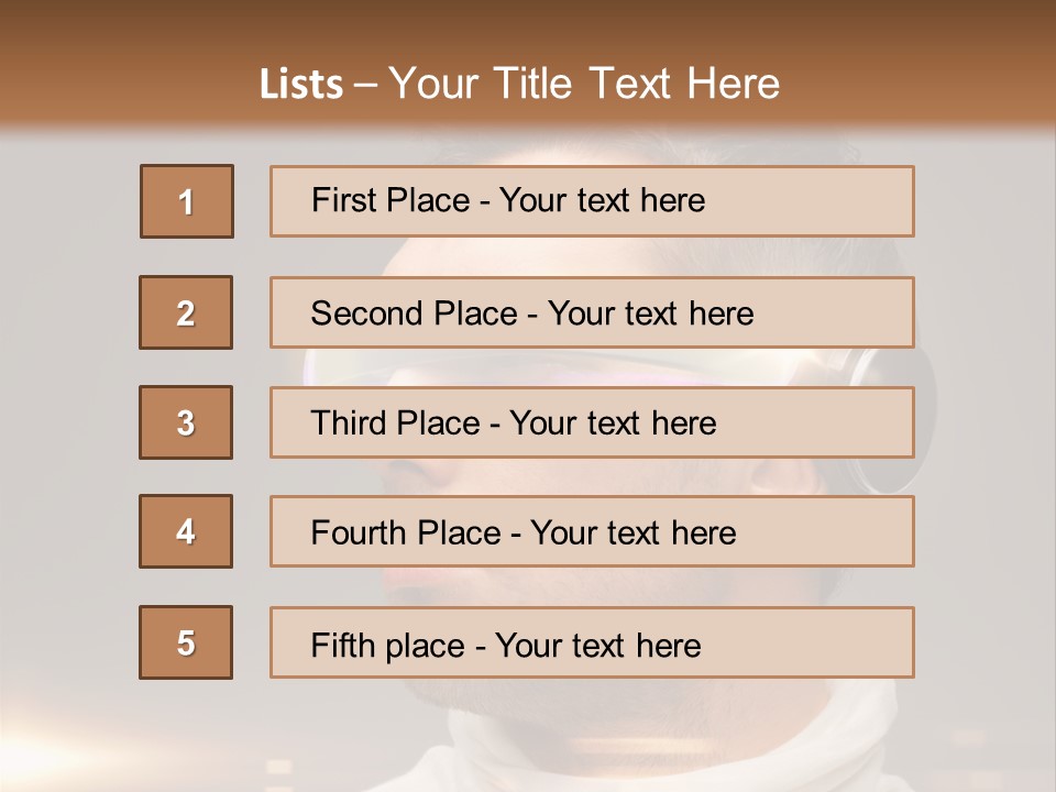 Glass Menu Spectacle PowerPoint Template