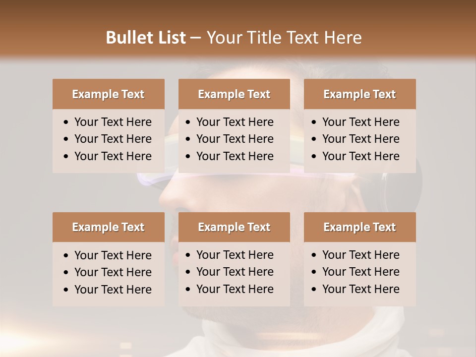 Glass Menu Spectacle PowerPoint Template