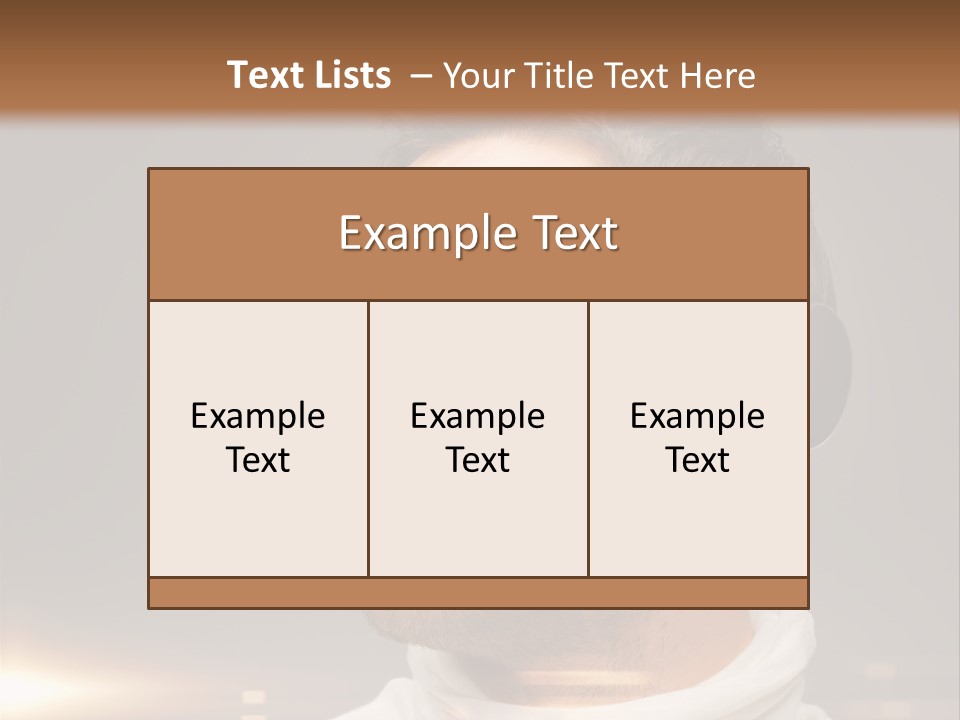 Glass Menu Spectacle PowerPoint Template