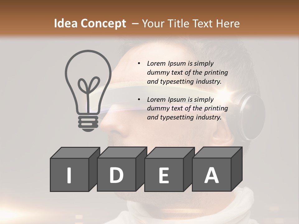 Glass Menu Spectacle PowerPoint Template