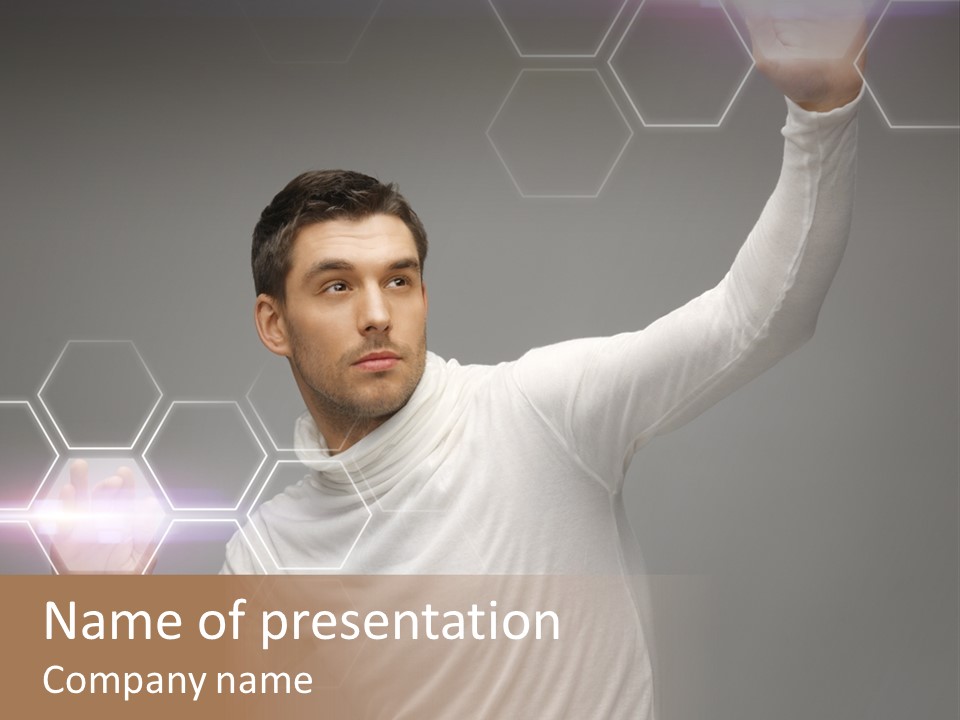 Technology Data Display PowerPoint Template