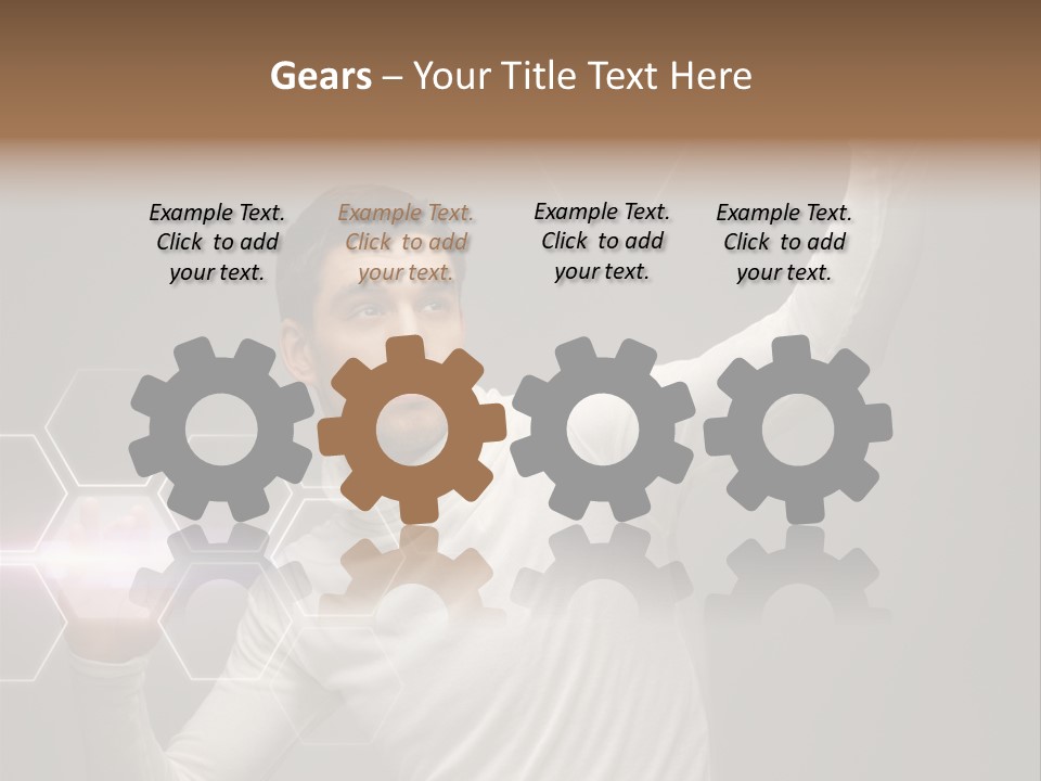 Technology Data Display PowerPoint Template