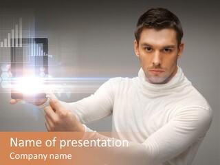 Innovation Tablet Sensor PowerPoint Template