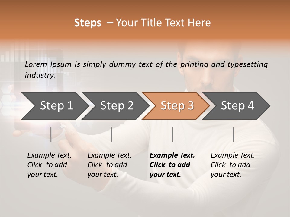 Innovation Tablet Sensor PowerPoint Template