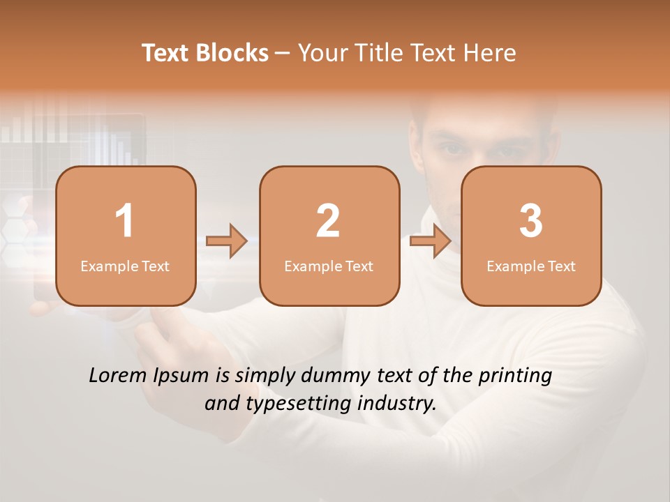Innovation Tablet Sensor PowerPoint Template