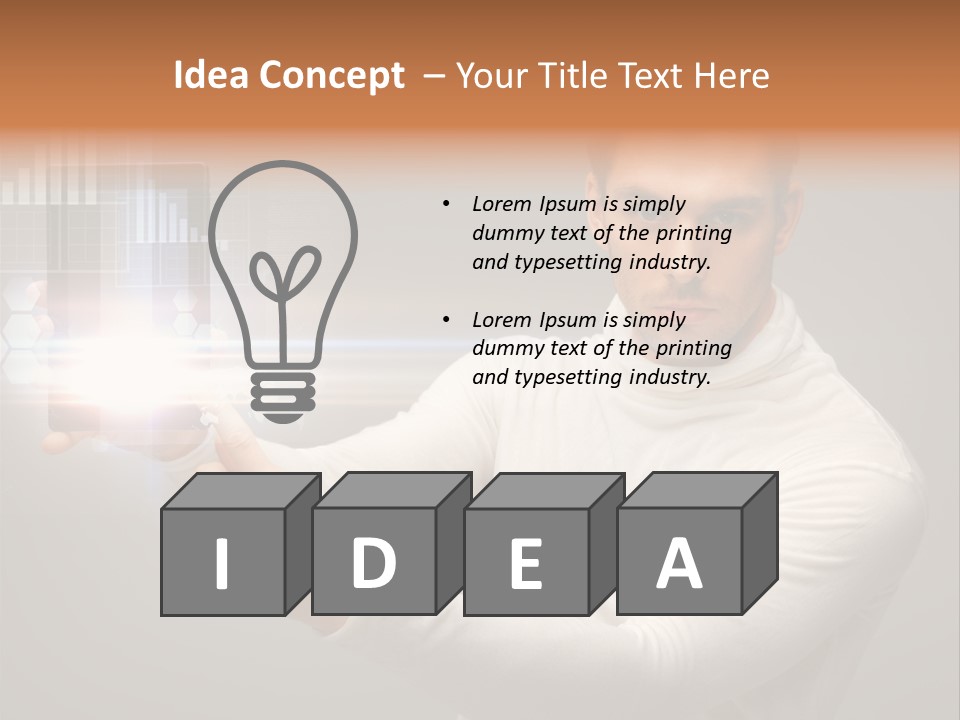Innovation Tablet Sensor PowerPoint Template