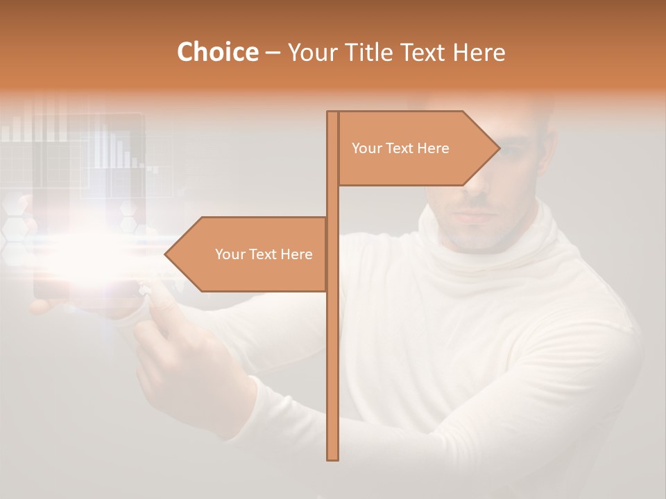 Innovation Tablet Sensor PowerPoint Template