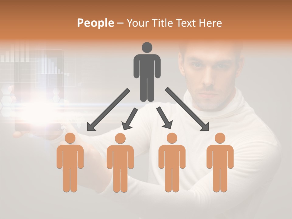 Innovation Tablet Sensor PowerPoint Template