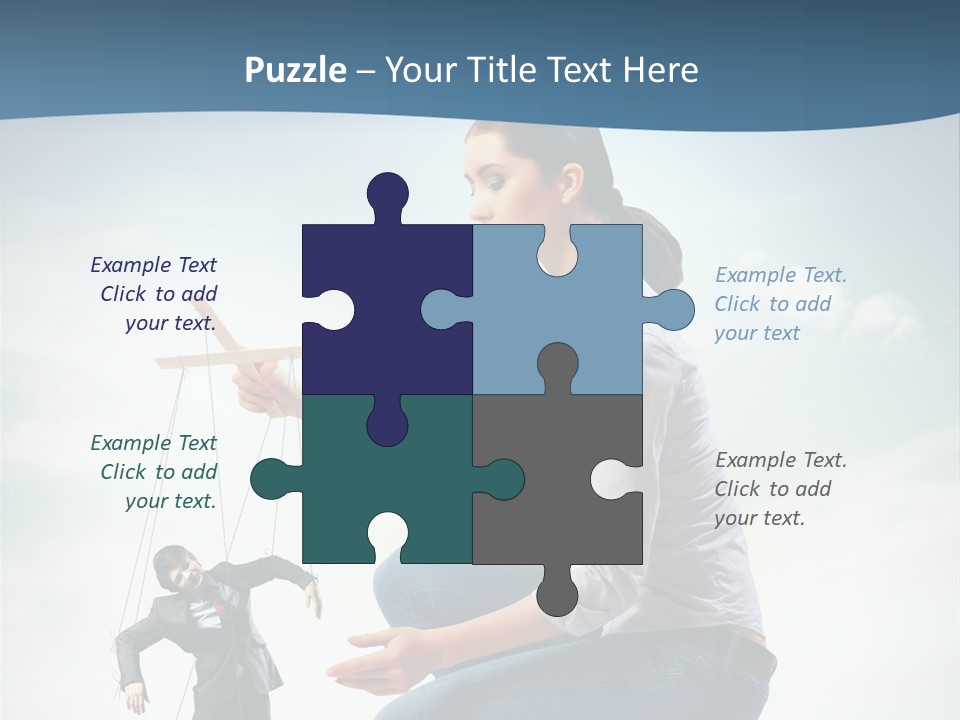 Worker Dictator Caucasian PowerPoint Template