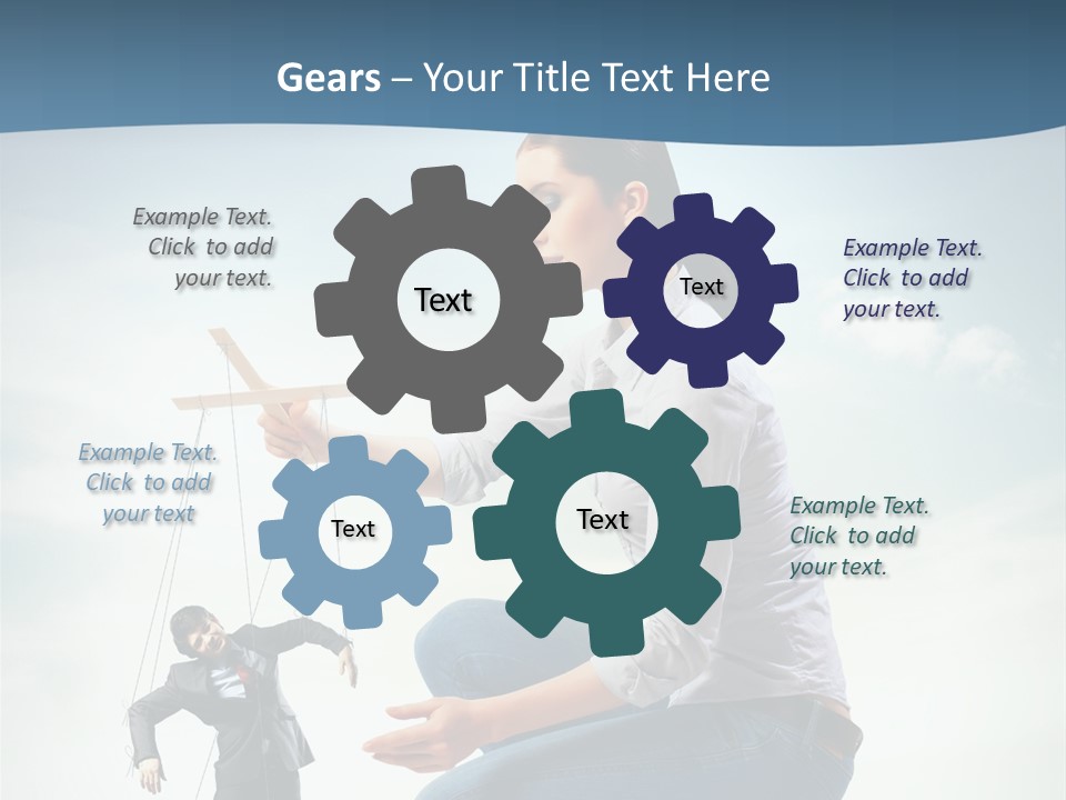 Worker Dictator Caucasian PowerPoint Template