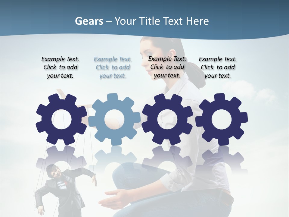 Worker Dictator Caucasian PowerPoint Template