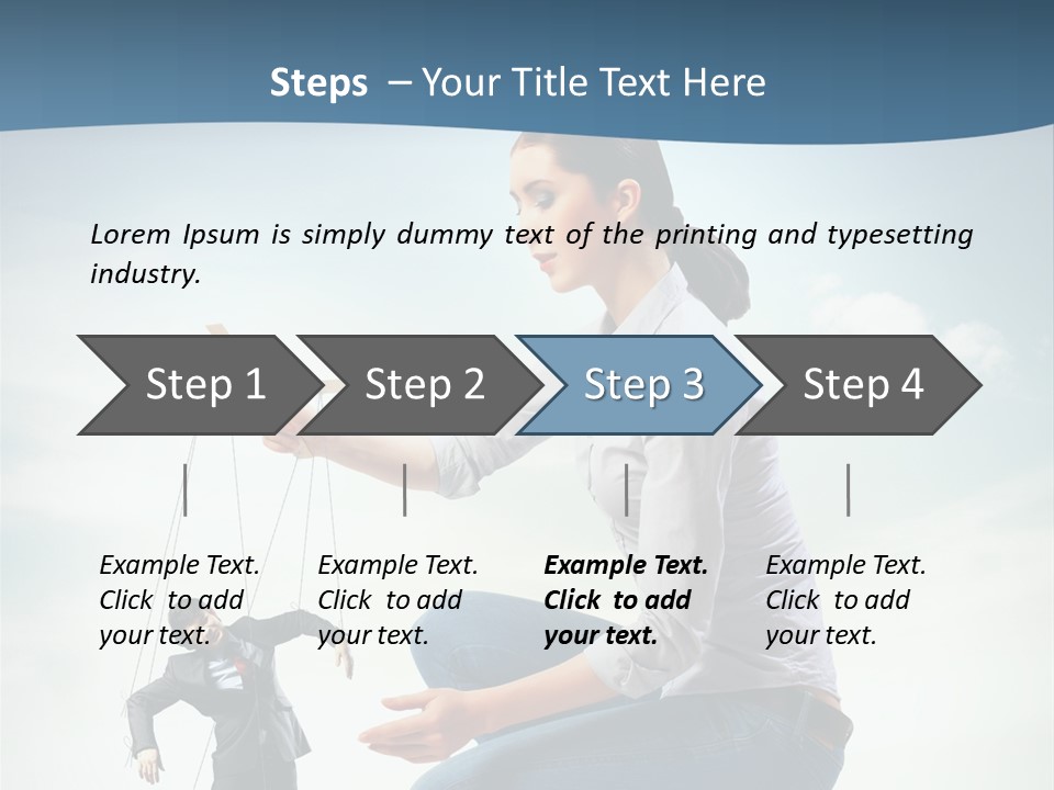 Worker Dictator Caucasian PowerPoint Template