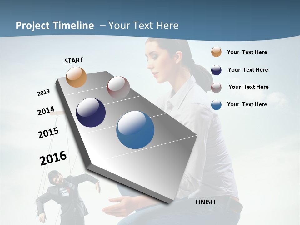 Worker Dictator Caucasian PowerPoint Template