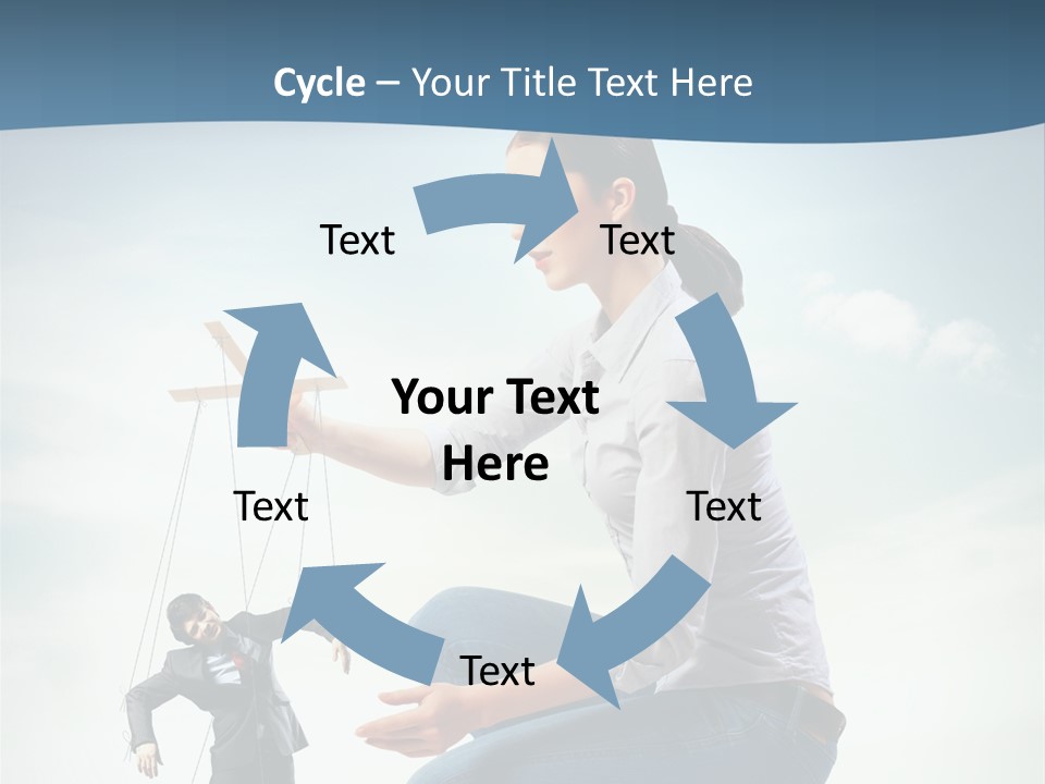 Worker Dictator Caucasian PowerPoint Template