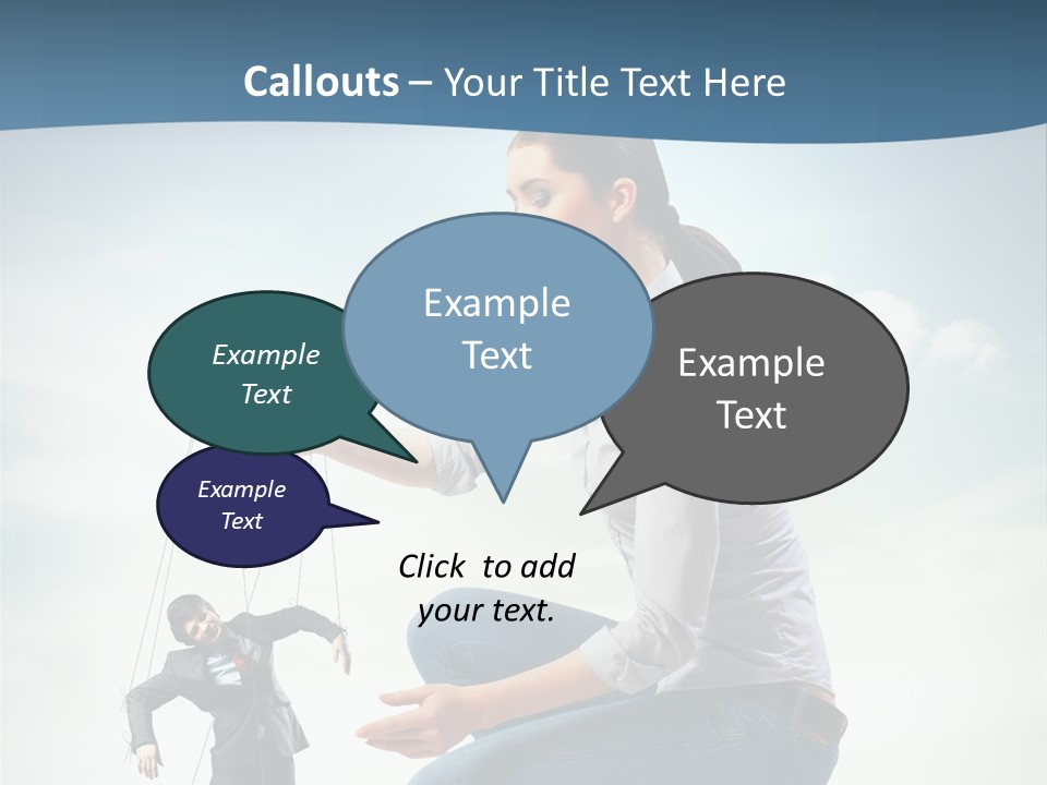 Worker Dictator Caucasian PowerPoint Template