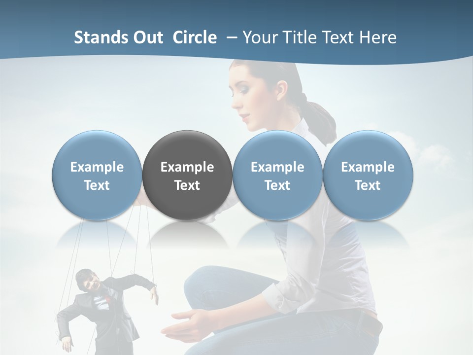 Worker Dictator Caucasian PowerPoint Template