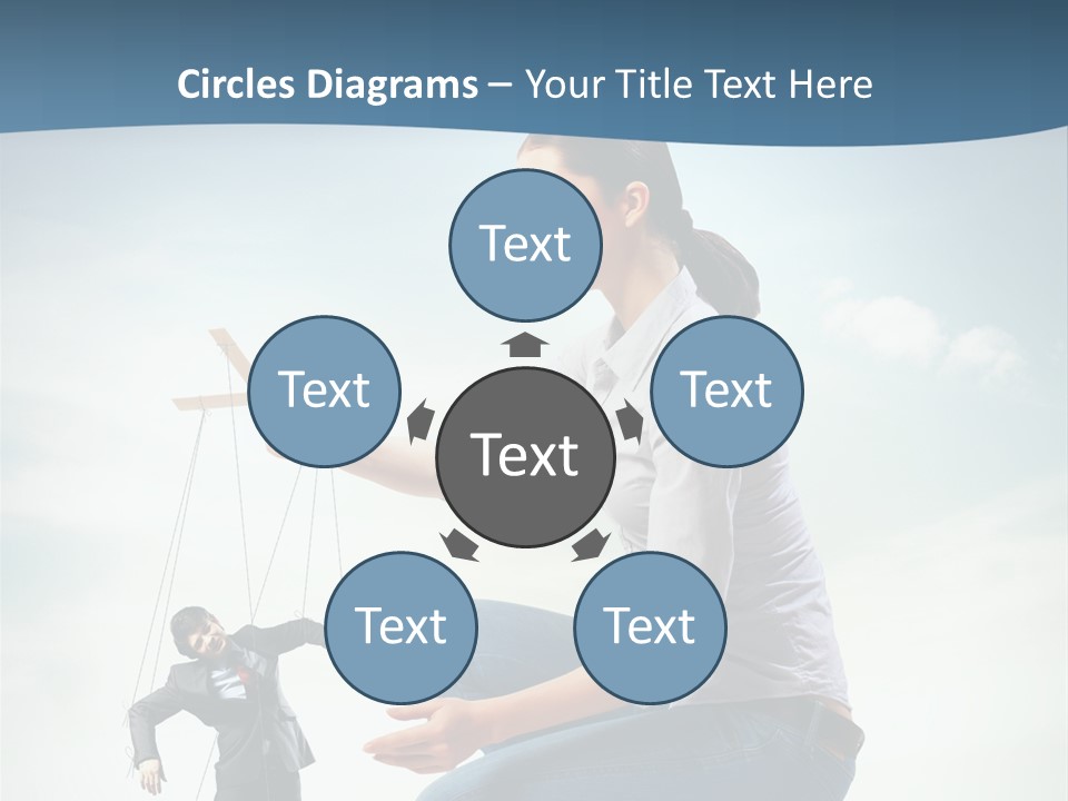 Worker Dictator Caucasian PowerPoint Template