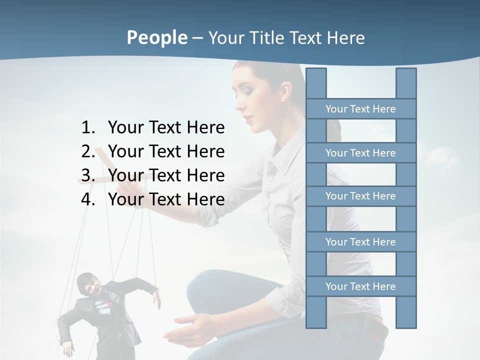 Worker Dictator Caucasian PowerPoint Template