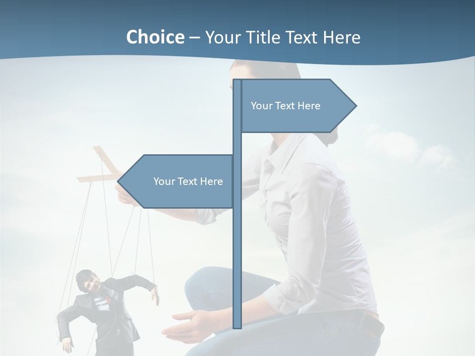 Worker Dictator Caucasian PowerPoint Template