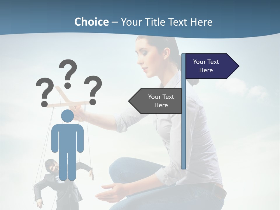 Worker Dictator Caucasian PowerPoint Template