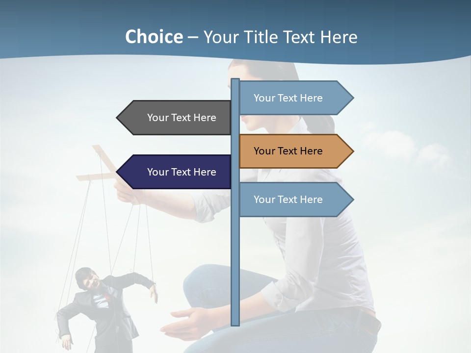 Worker Dictator Caucasian PowerPoint Template