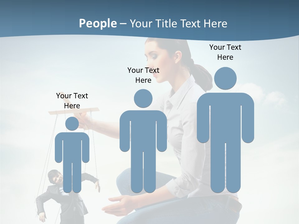 Worker Dictator Caucasian PowerPoint Template