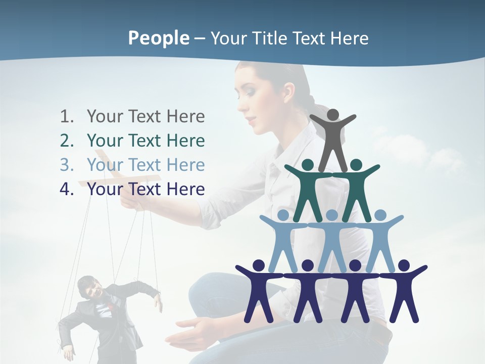 Worker Dictator Caucasian PowerPoint Template