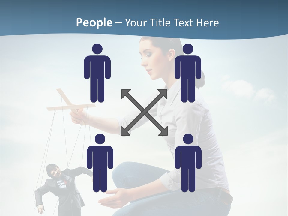 Worker Dictator Caucasian PowerPoint Template