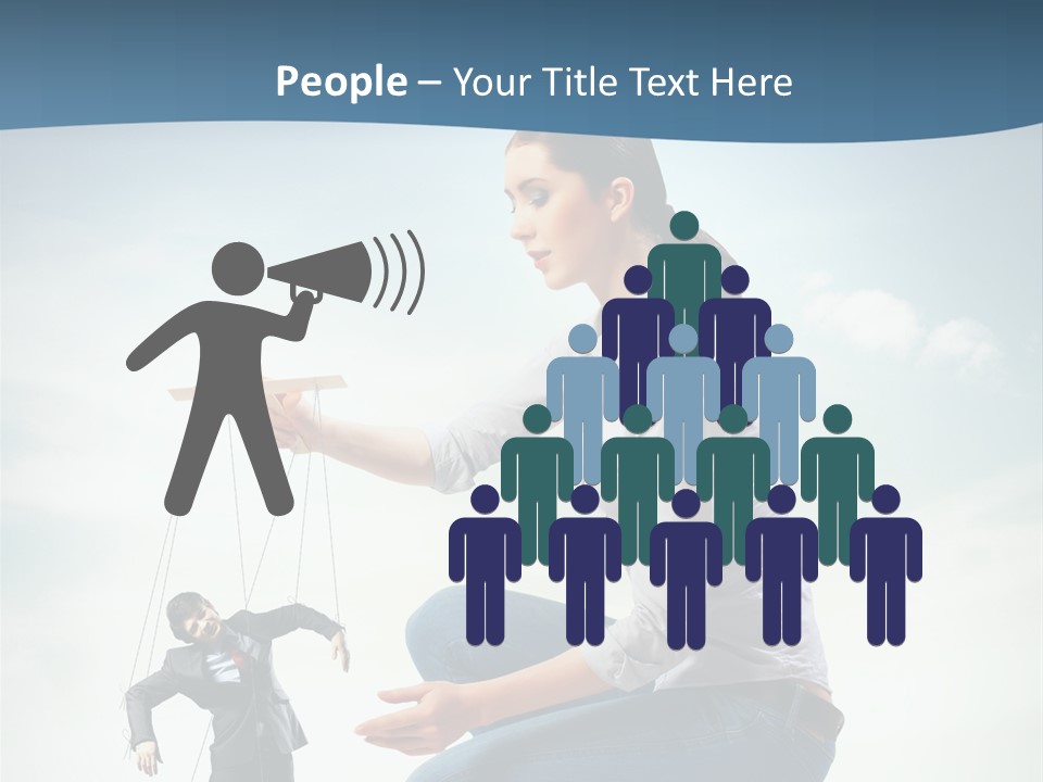 Worker Dictator Caucasian PowerPoint Template