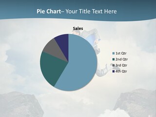 Competition Mountain Cliff PowerPoint Template