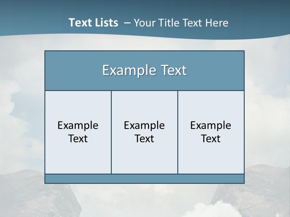 Competition Mountain Cliff PowerPoint Template
