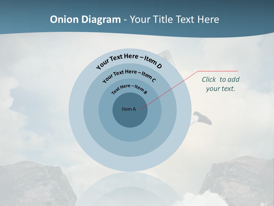 Competition Mountain Cliff PowerPoint Template
